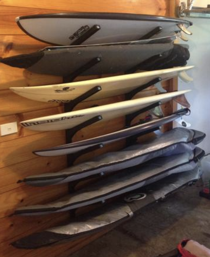 surfboard wall rack