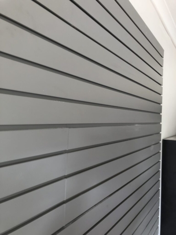 Grey Slatwall Installation - Caroline Springs