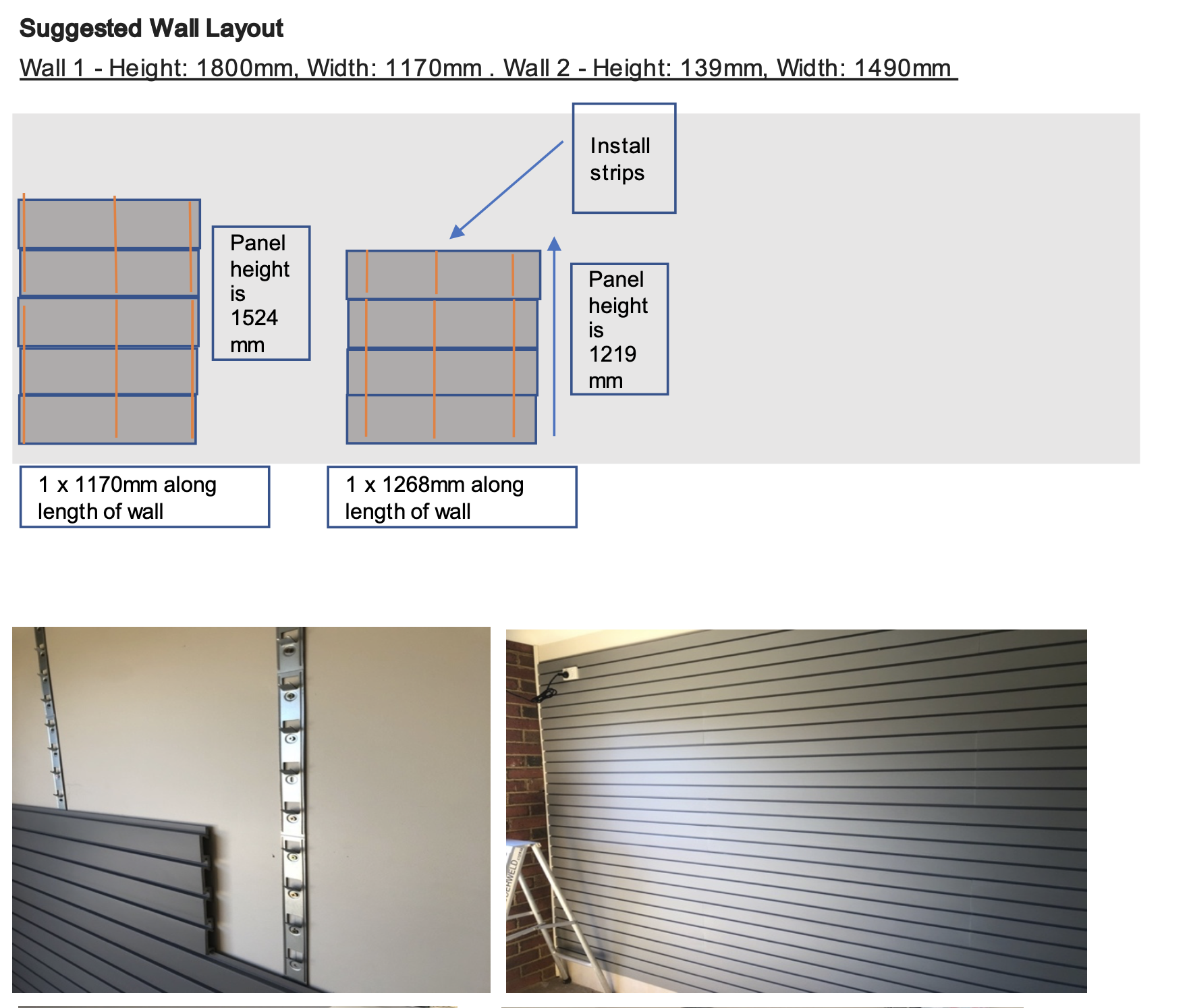 garage slatwall installation